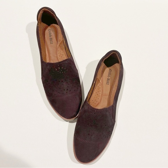 NWOT Rockport Cobb Hill by New Balance Lacy slip on Suide Loafer Eggplant size 6 - Picture 9 of 11